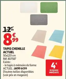 Auchan Tapis Chenille Actuel offre