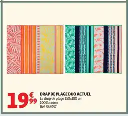 Auchan Drap De Plage Duo Actuel offre