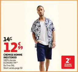 Auchan Chemise Homme Inextenso offre