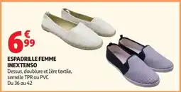 Auchan ESPADRILLE FEMME INEXTENSO offre