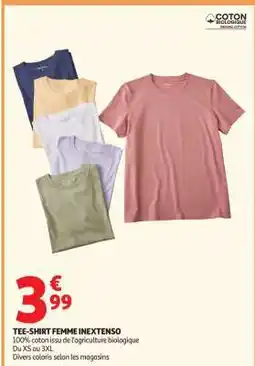 Auchan Tee-Shirt Femme Inextenso offre