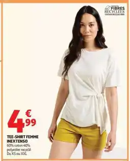 Auchan Tee-Shirt Femme Inextenso offre