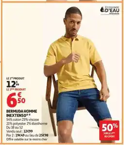 Auchan Bermuda Homme Inextenso offre