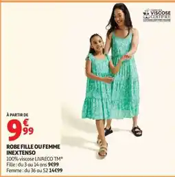 Auchan Robe Fille Ou Femme Inextenso offre