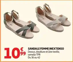 Auchan Sandale Femme Inextenso offre