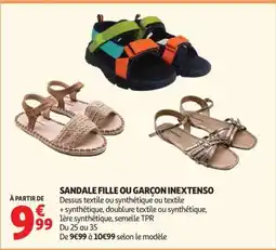 Auchan Sandale Fille Ou Garçon Inextenso offre