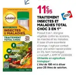 Kiriel Traitement insectes et fabrdue maladies total choc 3 en 1 offre