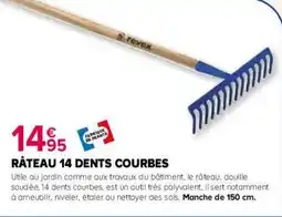 Kiriel Râteau 14 dents courbes offre