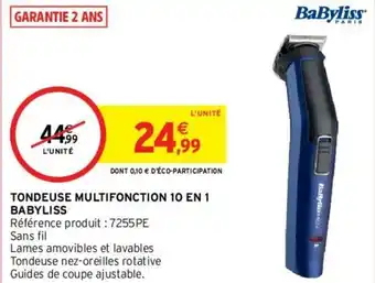 Tondeuse multifonction 10 en 1 babyliss