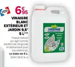 Kiriel Vinaigre blanc extérieur et jardin 9,5° offre