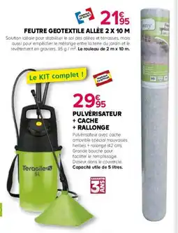 Kiriel Feutre geotextile allée offre