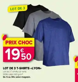 Kiriel Lot de 3 t-shirts lyon offre