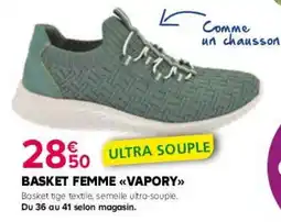 Kiriel Basket femme vapory offre