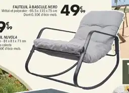 La Foir'Fouille Fauteuil à bascule nero offre