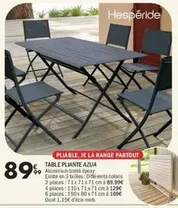 La Foir'Fouille Table pliante azua offre