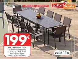 La Foir'Fouille Table extensible goa offre