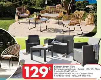 Salon de jardin mado