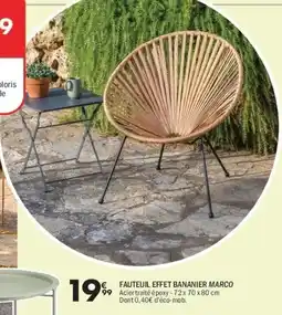 La Foir'Fouille Fauteuil effet bananier marco offre