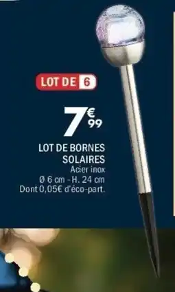 La Foir'Fouille Lot de bornes solaires offre