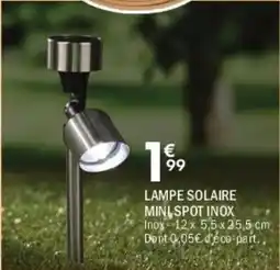 La Foir'Fouille Lampe solaire mini spot inox offre