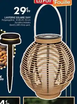 La Foir'Fouille Lanterne solaire tany offre