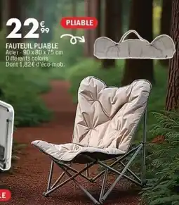 La Foir'Fouille Fauteuil pliable offre