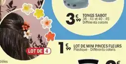 La Foir'Fouille Lot de mini pinces fleurs offre