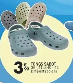 La Foir'Fouille Tongs sabot offre