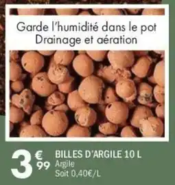 La Foir'Fouille Billes d'argile offre