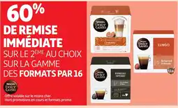 Auchan Nescafe Dolce Gusto Sur la gamme des formats par 16 offre