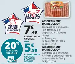 Super U ASSORTIMENT BARBECUE U offre