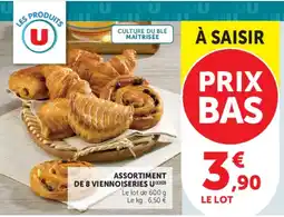 Super U DE 8 VIENNOISERIES U(1)(D) ASSORTIMENT offre