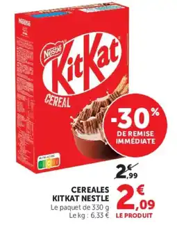 Super U CEREALES KITKAT NESTLE offre