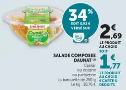Super U SALADE COMPOSEE DAUNAT offre