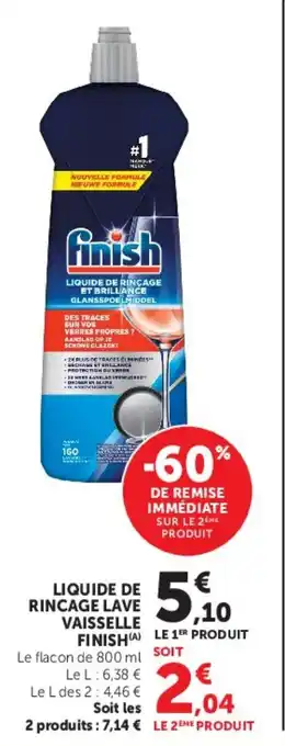 LIQUIDE DE RINCAGE LAVE VAISSELLE FINISH