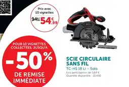 Super U SCIE CIRCULAIRE SANS FIL offre