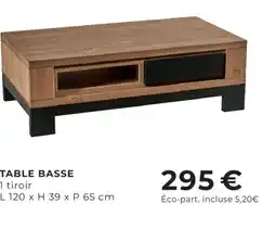 Cocktail Scandinave TABLE BASSE offre