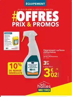 METRO METRO PROFESSIONAL Dégraissant surfaces alimentaires offre