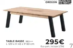 Cocktail Scandinave TABLE BASSE offre
