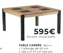 Cocktail Scandinave TABLE CARRÉE offre