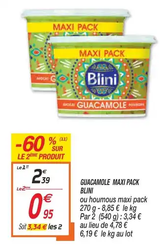 Netto Guacamole maxi pack blini offre