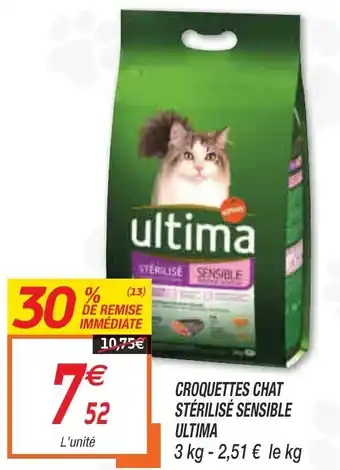 Netto Croquettes chat stérilisé sensible ultima offre