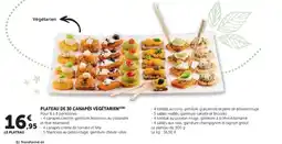 Hyper U Plateau de 30 canapés végétarien offre