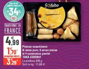 G20 Plateau assortiment offre