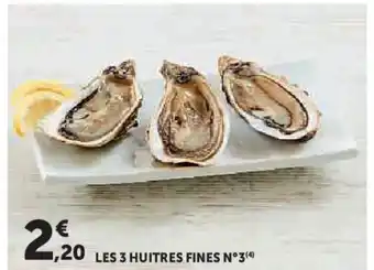 Les 3 huitres fines n°3