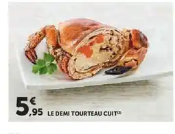 Hyper U Le demi tourteau cuit offre