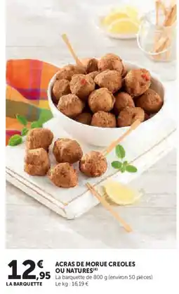 Hyper U Acras de morue creoles ou natures offre