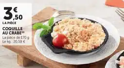 Hyper U Coquille au crabe offre