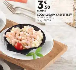 Hyper U Coquille aux crevettes offre