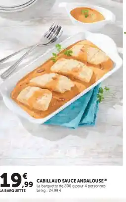 Hyper U Cabillaud sauce andalouse offre
